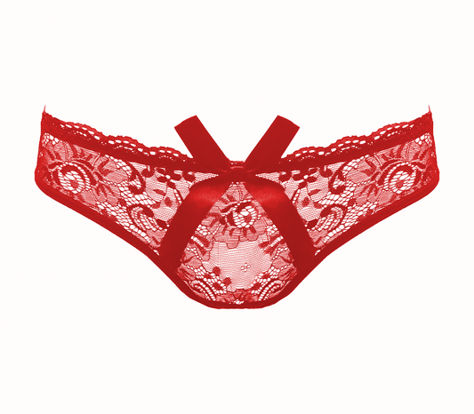 Sexy Womens Full Lace Crotchless Panties - G-Strings, Panties and Shorts