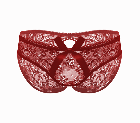 Sexy Womens Full Lace Crotchless Panties - G-Strings, Panties and Shorts