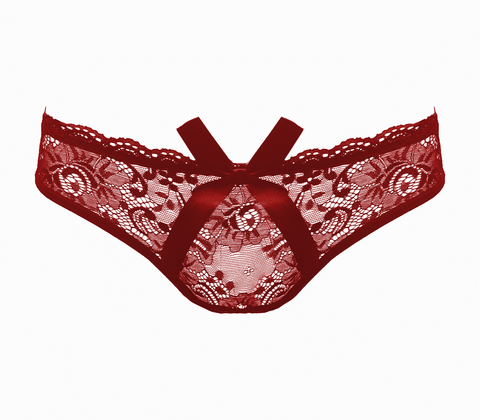 Sexy Womens Full Lace Crotchless Panties - G-Strings, Panties and Shorts
