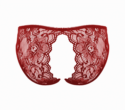 Sexy Womens Full Lace Crotchless Panties - G-Strings, Panties and Shorts