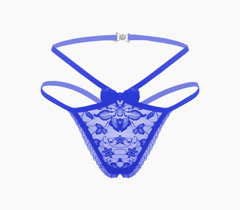 Full Lace G-String Crotchless Panties Os - G-Strings, Panties and Shorts