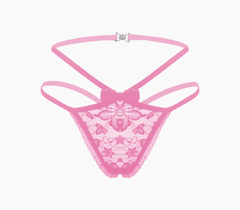 Full Lace G-String Crotchless Panties Os - G-Strings, Panties and Shorts