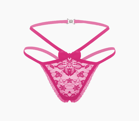 Full Lace G-String Crotchless Panties Os - G-Strings, Panties and Shorts