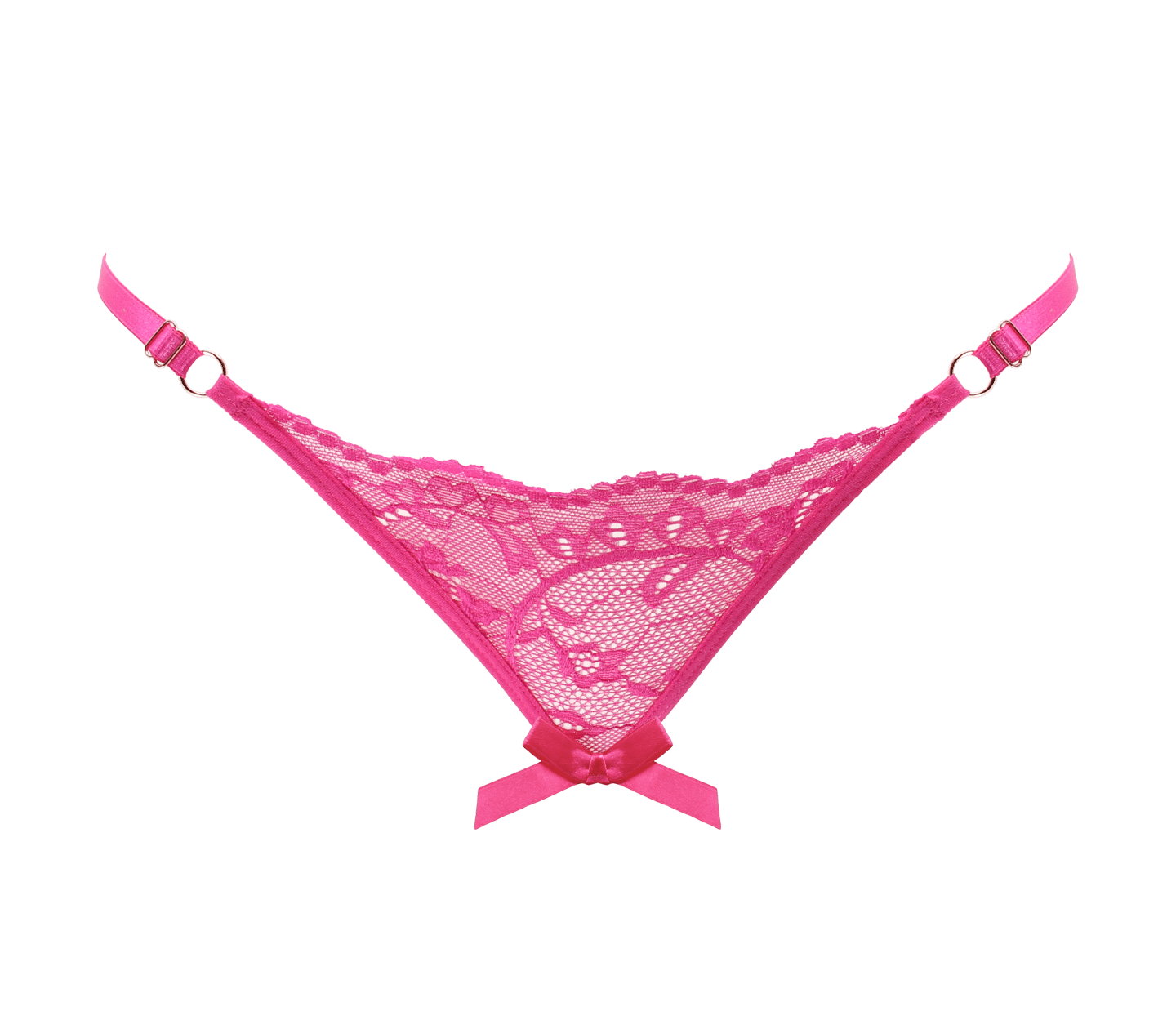 Love In Leather Womens Sexy Crotchless Panties One Size - G-Strings, Panties and Shorts