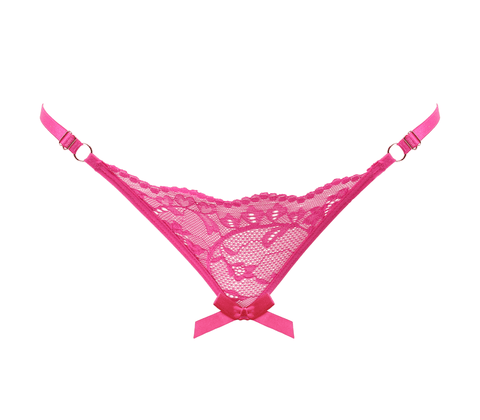 Womens Sexy Crotchless Panties One Size by Love In Leather - G-Strings, Panties and Shorts
