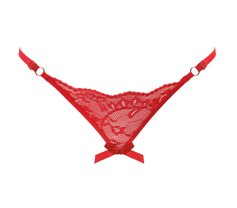 Womens Sexy Crotchless Panties One Size by Love In Leather - G-Strings, Panties and Shorts