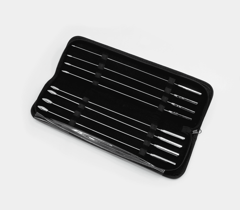 8 Piece Rosebud Dilator Sounding Kit by Love In Leather - Urethral Sounds