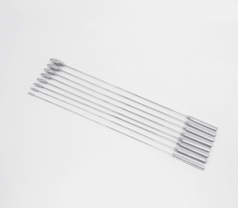 8 Piece Rosebud Dilator Sounding Kit by Love In Leather - Urethral Sounds