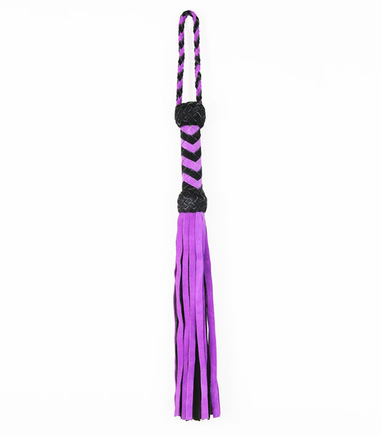 Love In Leather Medium Length Suede Flogger Purple