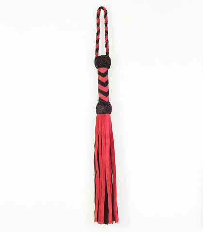 Long Suede Leather Flogger by Love In Leather - Whips And Crops