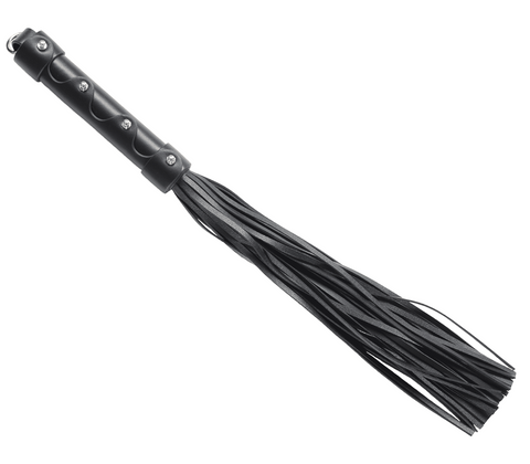 BDSM Flogger With Coloured Hardware by Love In Leather - Whips And Crops
