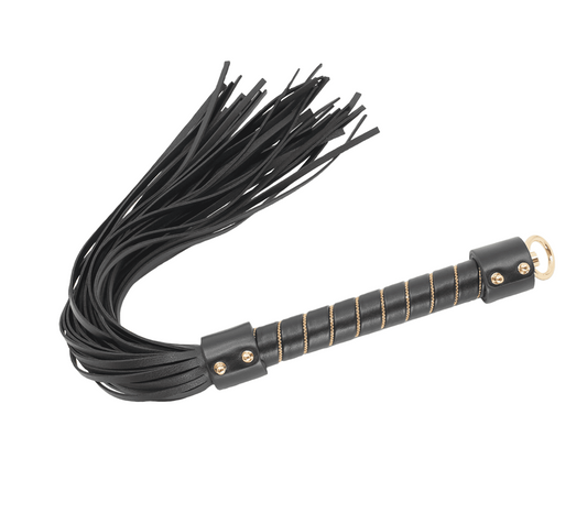 Love In Leather BDSM Flogger with Chain Detail