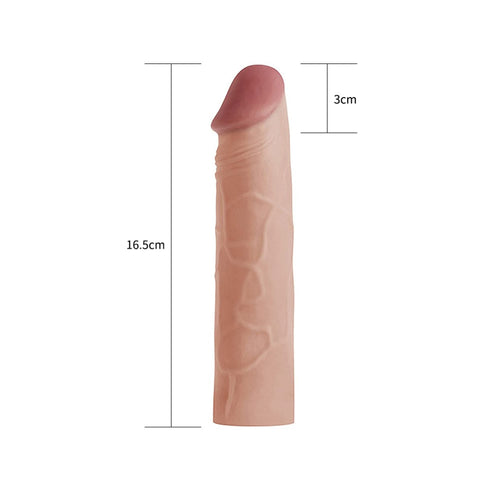 Pleasure X-Tender 1 Inches Penis Extension Sleeve - Penis Sleeves and Extenders