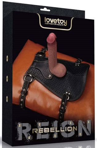 Rebellion Reign Adjustable Dildo Saddle by Lovetoy - Sex Furniture