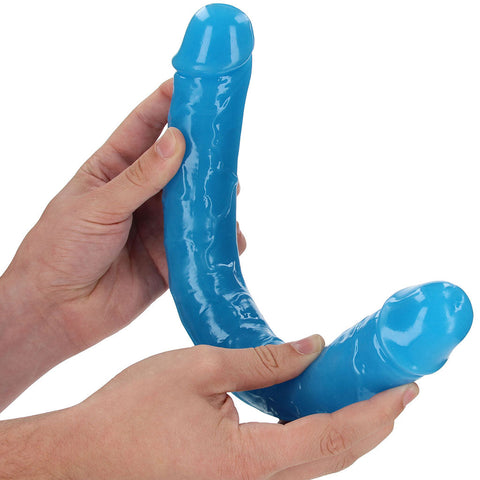 Glow in the Dark Neon Double Dong 15 Inch by Shots Toys - Double Ender