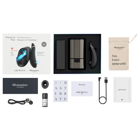 Pleasure Pair Arcwave Ion Womanizer Premium 2 Stroker - Masturbators and Strokers