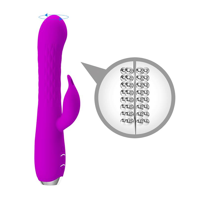 Baile Molly Rechargeable and Rotating Rabbit Vibrator - Rabbit Vibrators
