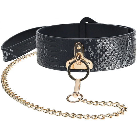 OUCH! Florence Collection Collar with Leash Restraint - Bondage Kits