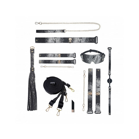 OUCH! FLORENCE 8-Piece Bondage Set by Shots Toys - Realistic Dildos