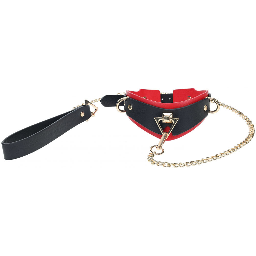 OUCH! MILAN Fetish Collar with Leash - - Bondage Kits