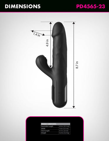 Fetish Fantasy Series Sonix Thruster Rabbit Vibrator - Rabbit Vibrators