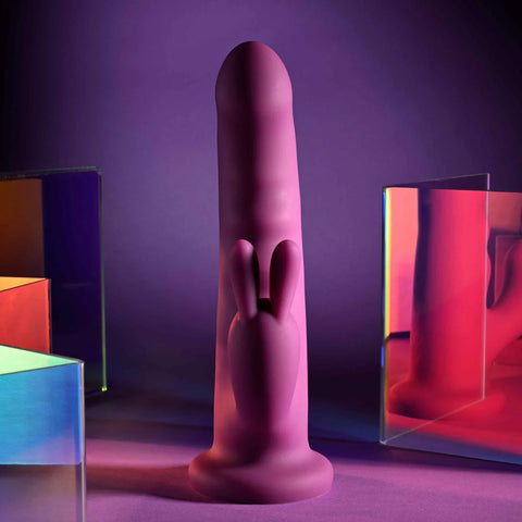 Playboy Pleasure FLUFFLE USB Rechargeable Rabbit Vibrator - Rabbit Vibrators