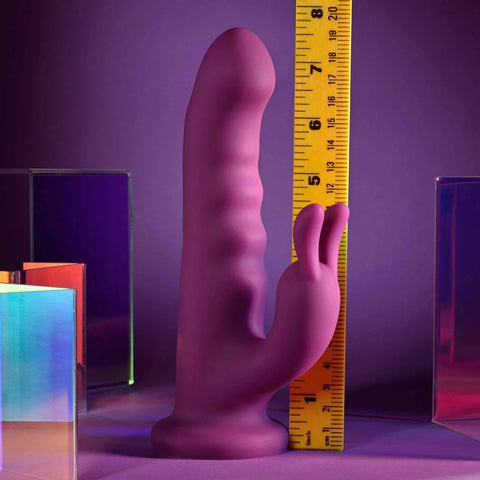 Playboy Pleasure FLUFFLE USB Rechargeable Rabbit Vibrator - Rabbit Vibrators