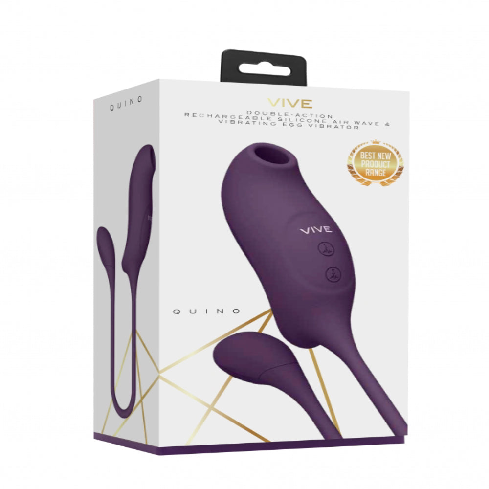 Quino - Air Wave & Vibrating Egg Vibrator - - Clit Ticklers and Pulsators