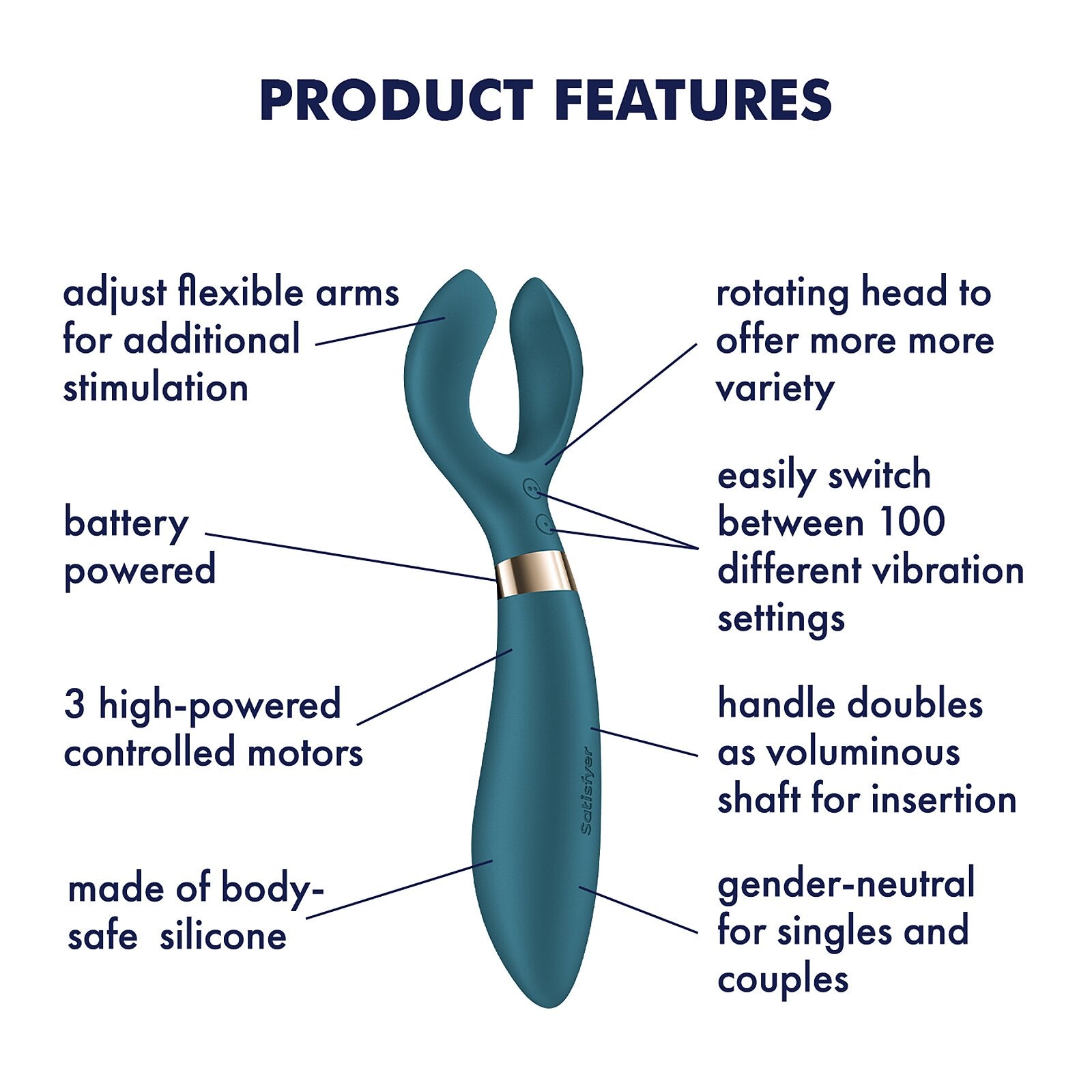 Satisfyer Endless Fun Battery Series Couples Stimulator - Clit Ticklers and Pulsators