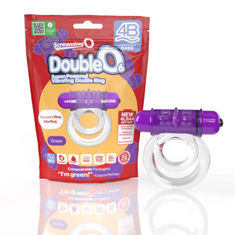 4B DoubleO 6 Blueberry Cock Ring by Screaming O - Cock Rings