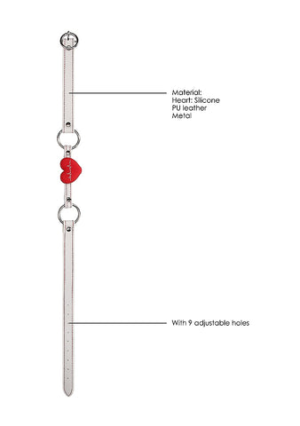 Nurse Theme BDSM Silicone Heart Gag by Shots Toys - Bondage Gags and Bits