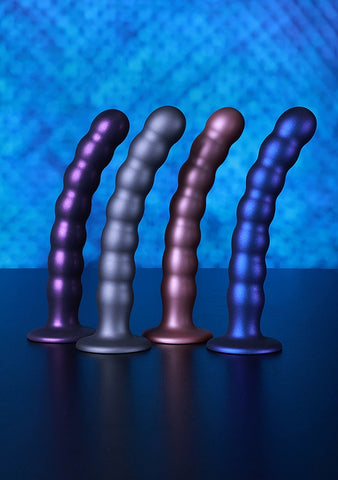 Beaded Suction Cup G-Spot Dildo by Shots Toys - Non-Realistic Dildos