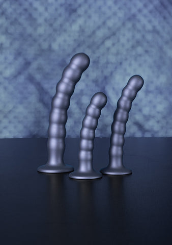 Beaded Suction Cup G-Spot Dildo by Shots Toys - Non-Realistic Dildos