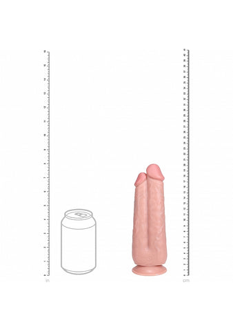 RealRock Ultra Realistic Skin 2-in-1 Dildo 7 by Shots Toys - Realistic Dildos