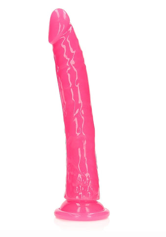 REALROCK Glow in the Dark Neon Glow in 11'' Dong Dark Pink - Realistic Dildos