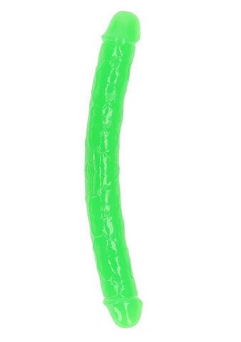 Glow in the Dark Neon Double Dong 12 Inch by Shots Toys - Double Ender