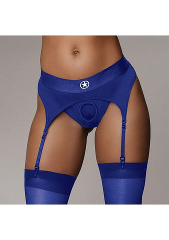 Vibrating Strap-on Thong with Adjustable Garters - Strap On Sextoys