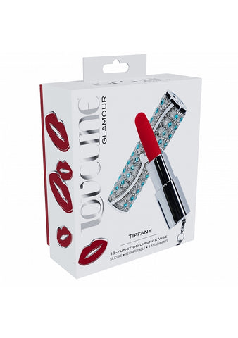 Loveline Tiffany 10 Functions Lipstick Vibrator - Personal Massagers