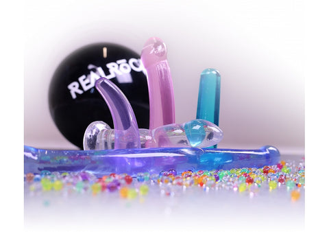REALROCK Non Realistic Dildo With Suction Cup Dong Pink - Non-Realistic Dildos