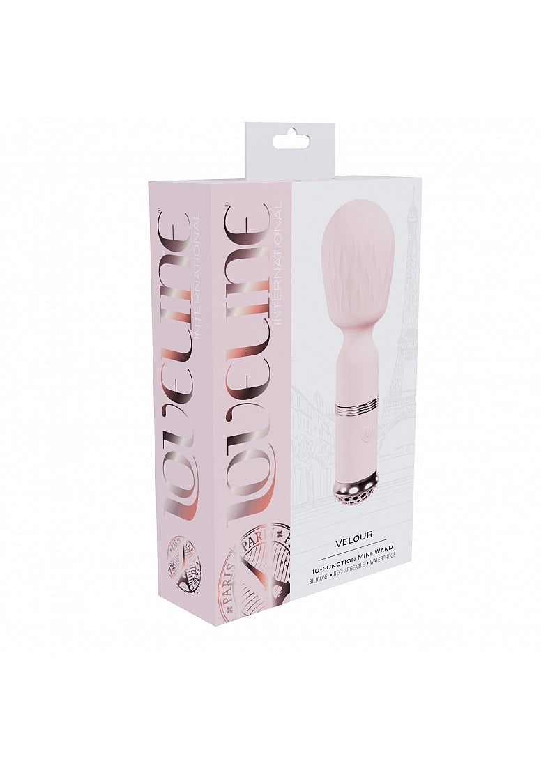 Shots Loveline Velour 10 Functions MIni-Wand Massager - Body Wands