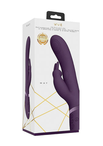 May Dual Pulse Wave Rabbit Vibe Rabbit Vibrator - Rabbit Vibrators