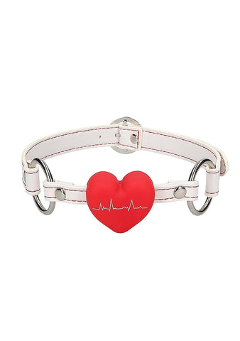 Nurse Theme BDSM Silicone Heart Gag by Shots Toys - Bondage Gags and Bits