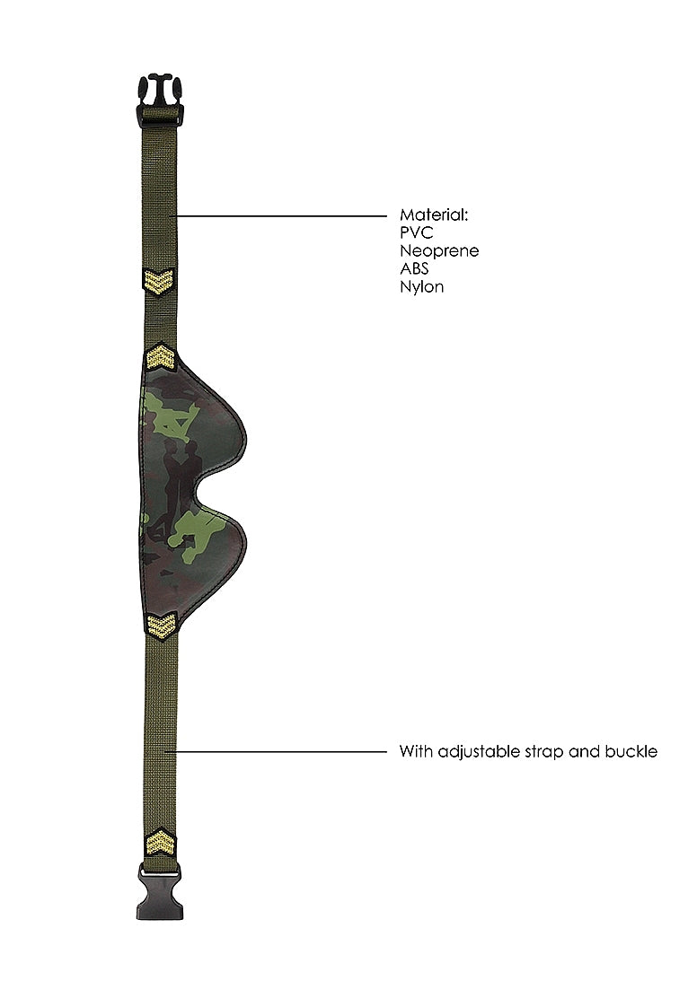 Shots Toys Army Theme BDSM Play Eye Mask - Masks And Blindfolds