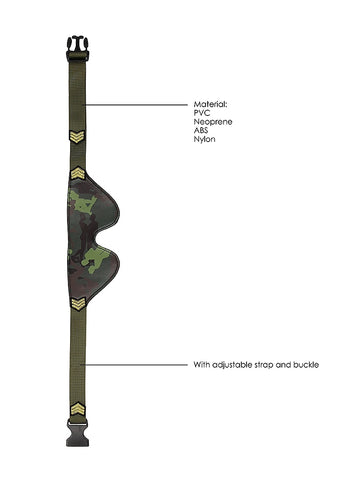 Army Theme BDSM Play Eye Mask by Shots Toys - Masks And Blindfolds