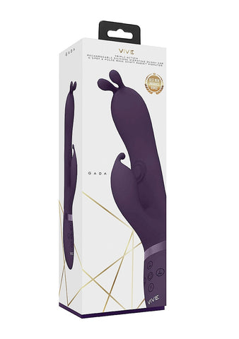 Gada Triple Action Vibrating Rabbit Vibrator by Shots Toys - Rabbit Vibrators