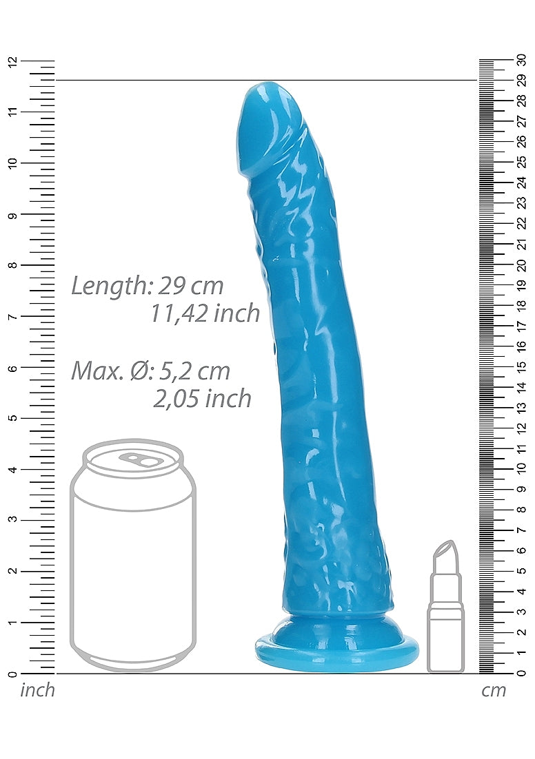 Shots Toys 10 Inch Slim Glow in the Dark Neon Dongs - Realistic Dildos