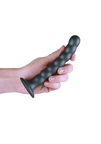Beaded Suction Cup G-Spot Dildo by Shots Toys - Non-Realistic Dildos