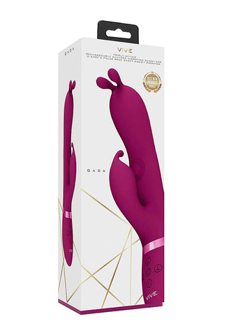 Gada Triple Action Vibrating Rabbit Vibrator by Shots Toys - Rabbit Vibrators