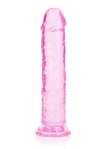 Realrock Crystal Clear 8 Inch Straight Dildo by Shots Toys - Realistic Dildos