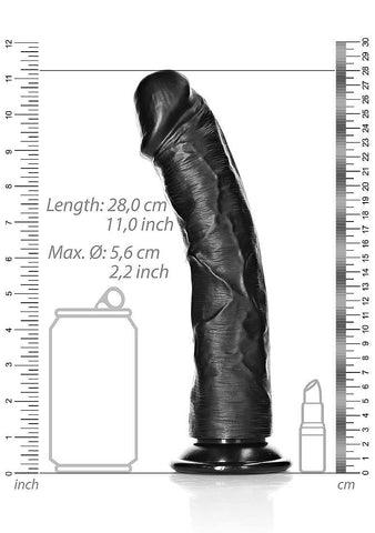 Curved Realistic Dildo With Suction Cup 25.5cm - Realistic Dildos